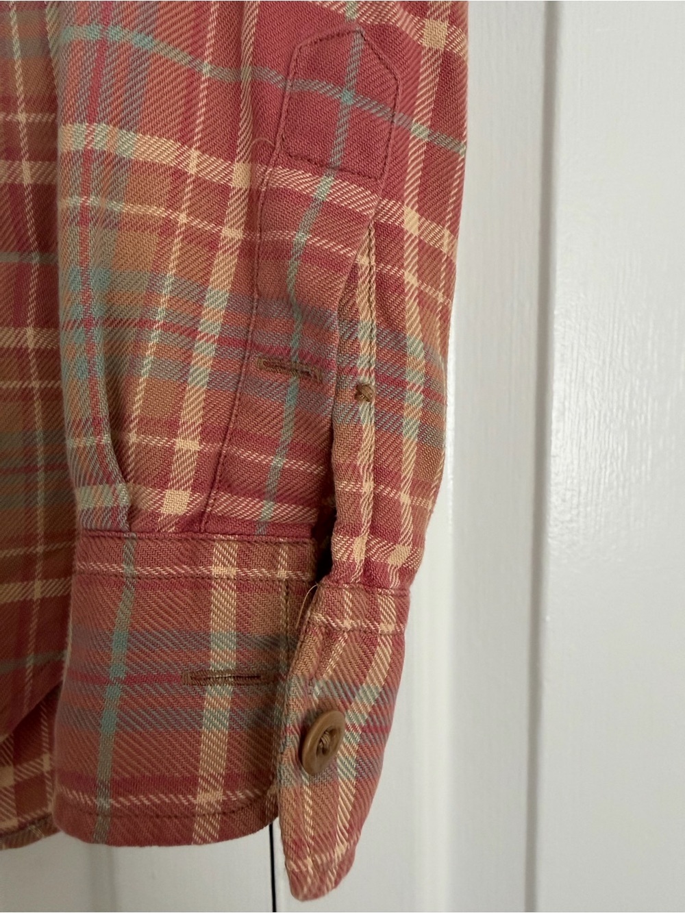 Ralph Lauren Rust Plaid Slim Fit Button-Up - Picture 7 of 7